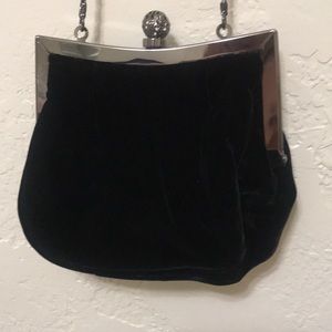 Hilliard & Hanson Clutch Black Velvet